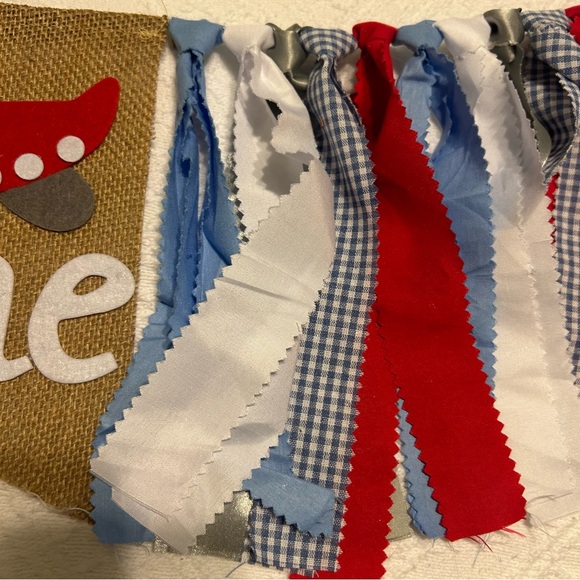 First Birthday high chair, mantel or wall ribbon  banner - Picture 3 of 5